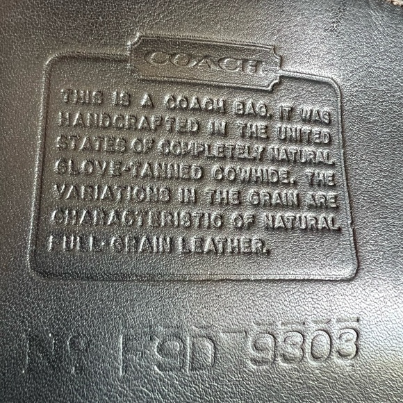 Vintage Coach Bleecker Street handbag. Made in USA 🇺🇸 outside pocket, dk gray - Picture 3 of 15